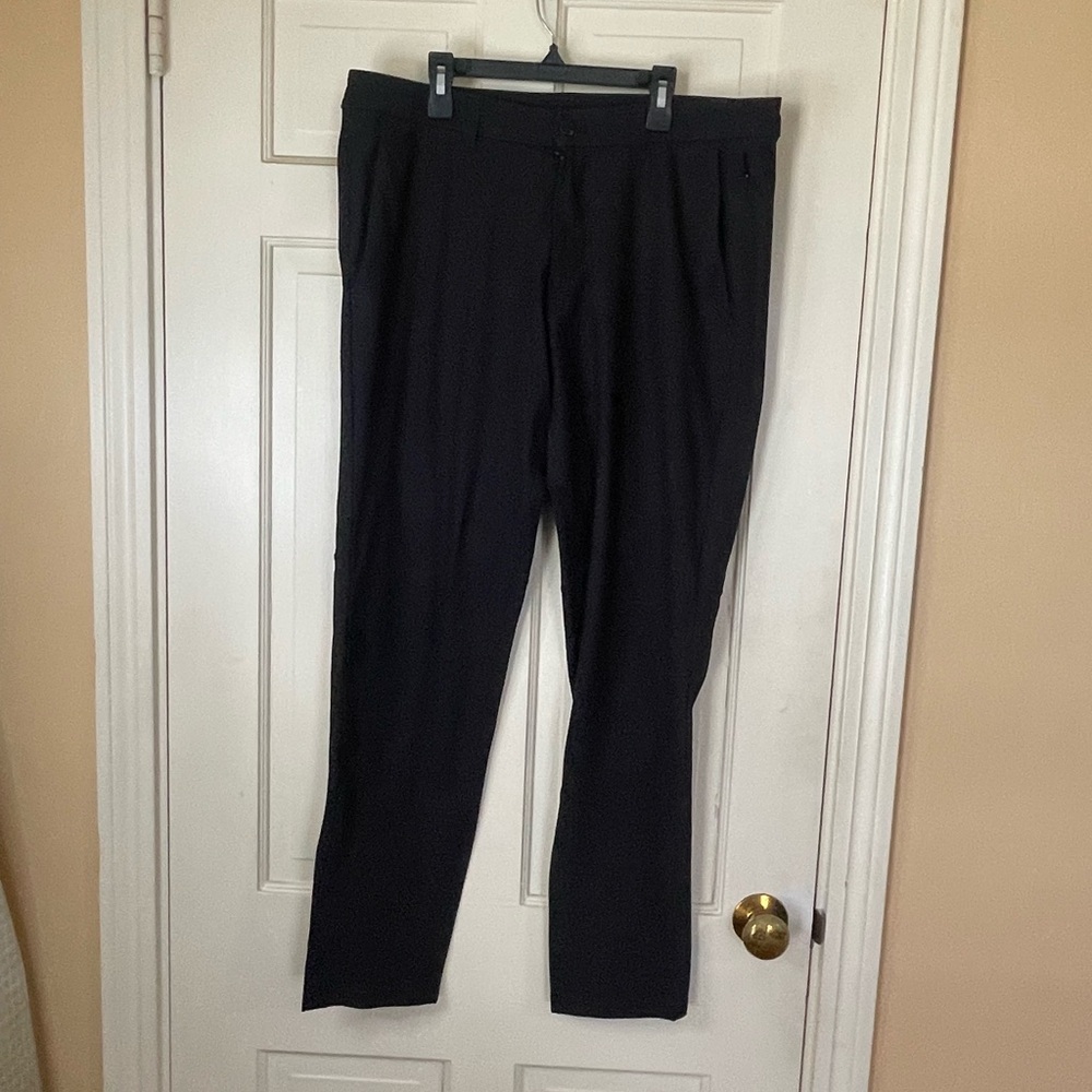 Lululemon ABC Slim Fit Warpstreme Commission Pants 35x30 Black Stretch